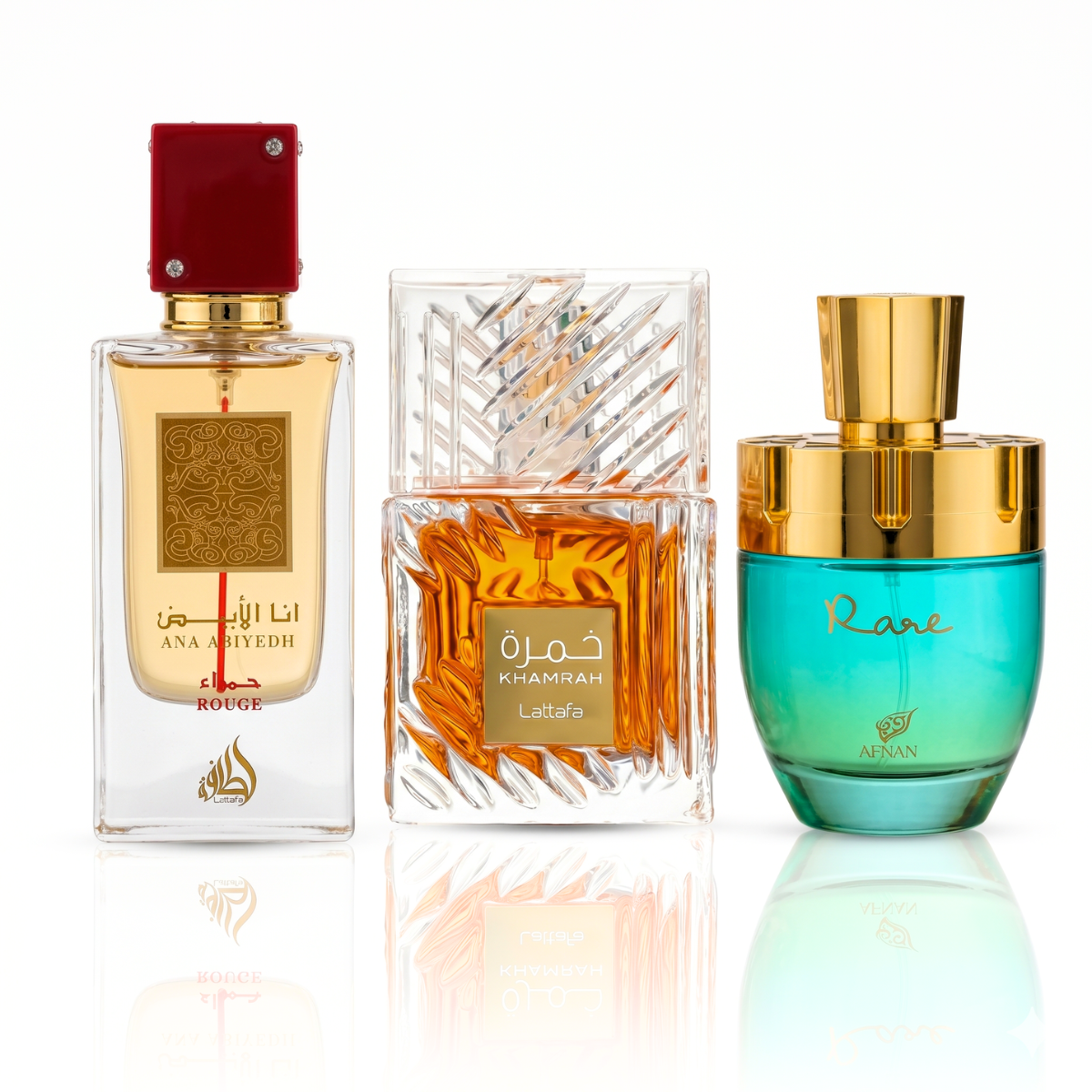 Set di 3 Profumi | Ana Abiyedh Rouge + Afnan Rare Tiffany + Lattafa Sublime 100 ml