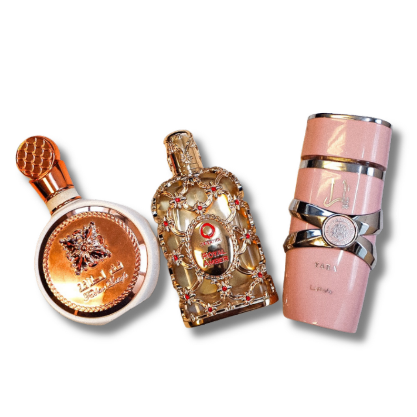Set di 3 Profumi | Lattafa Yara + Fakhar + Royal Amber – Compra 1 e ricevi 3 profumi ORIGINALI da 100 ml ciascuno
