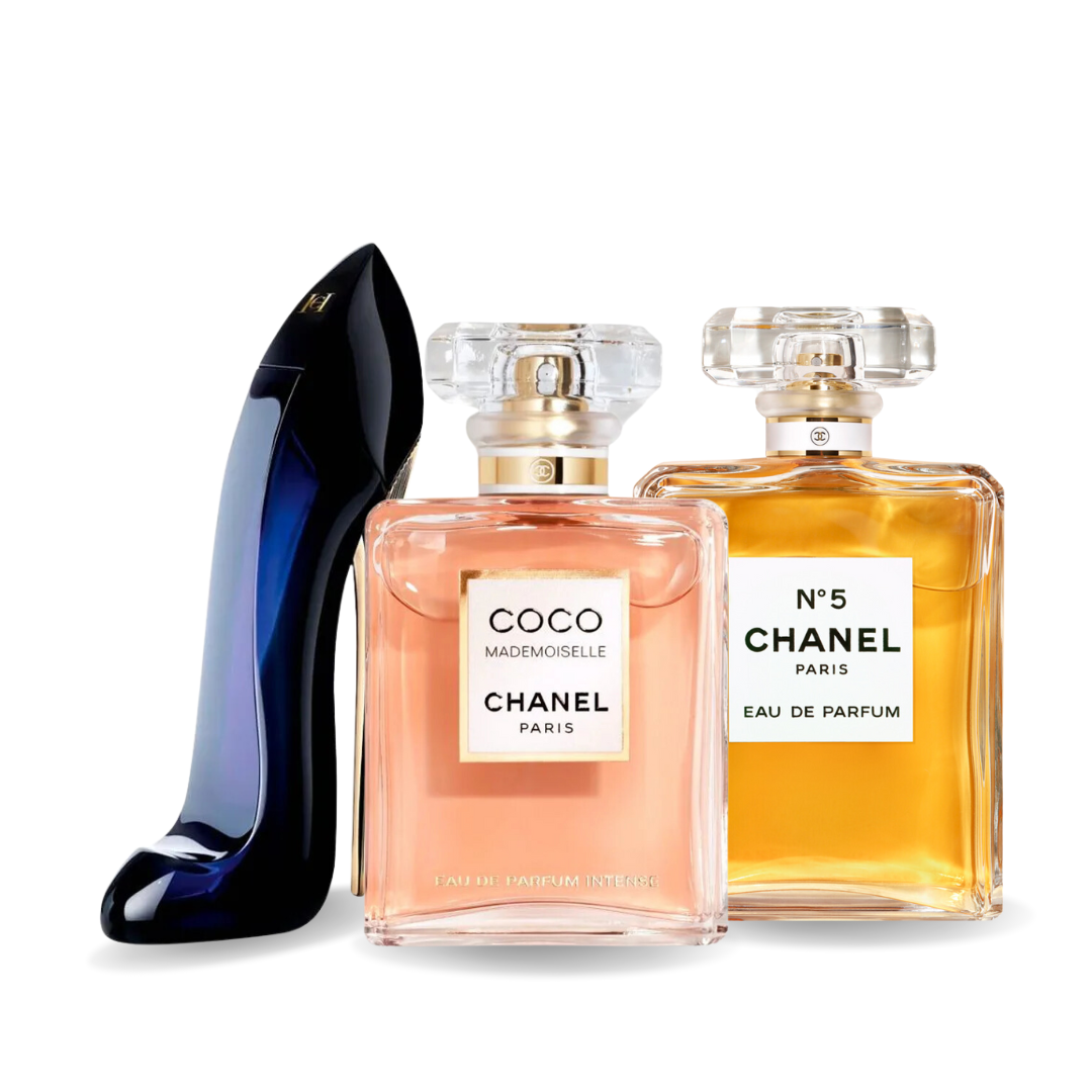 Set di 3 Profumi | GOOD GIRL, COCO MADEMOISELLE, Chanel Nº5 100 ml