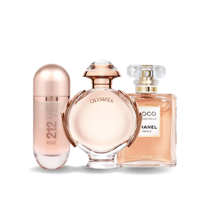 Set di 3 Profumi | 212 VIP ROSÉ, OLYMPÉA, COCO MADEMOISELLE 100 ml