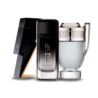 Set di 3 Profumi | BAD BOY, 212 VIP BLACK, Paco Rabanne INVICTUS 100 ml