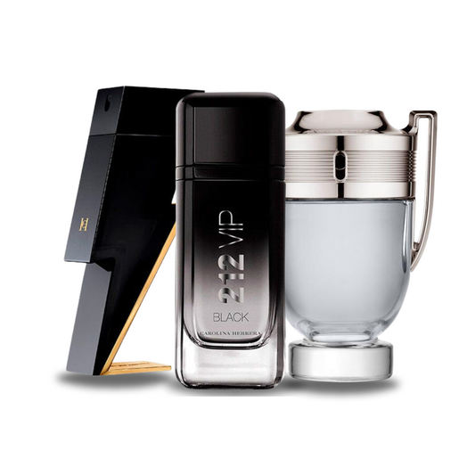 Set di 3 Profumi | BAD BOY, 212 VIP BLACK, Paco Rabanne INVICTUS 100 ml