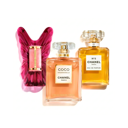 Set di 3 Profumi | CAROLINA HERRERA La Bomba, Coco Mademoiselle, Chanel N°5 - 100ml