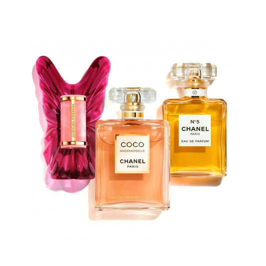 Set di 3 Profumi | CAROLINA HERRERA La Bomba, Coco Mademoiselle, Chanel N°5 - 100ml