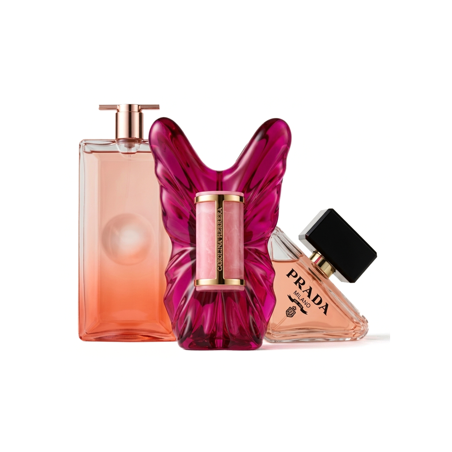 Set di 3 Profumi | CAROLINA HERRERA La Bomba, Idôle di Lancôme, Prada Paradoxe - 100ml