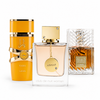Set di 3 Profumi | Yara Tous - Club de Nuit Woman - Khamrah 100 ml