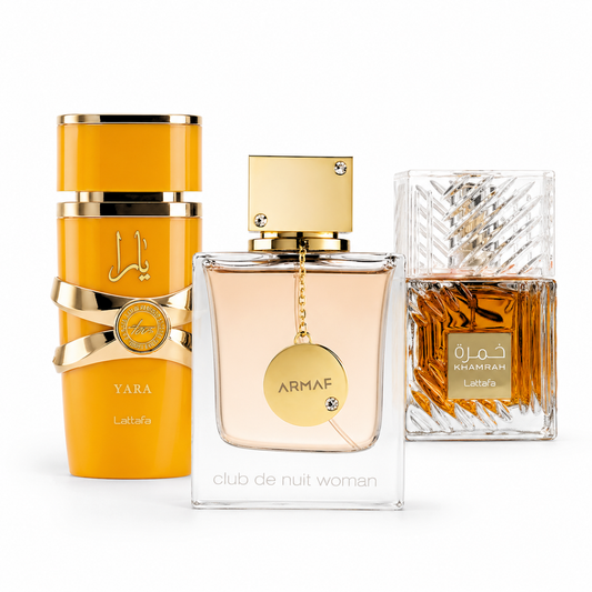 Set di 3 Profumi | Yara Tous - Club de Nuit Woman - Khamrah 100 ml