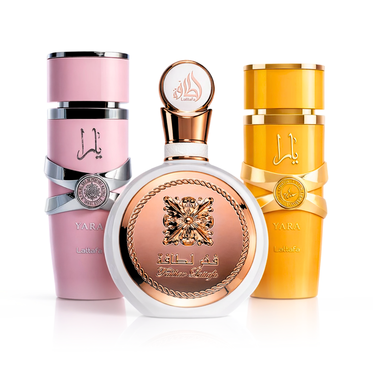 Set di 3 Profumi | Yara Tous + Yara Lattafa + Fakhar Rose 100 ml