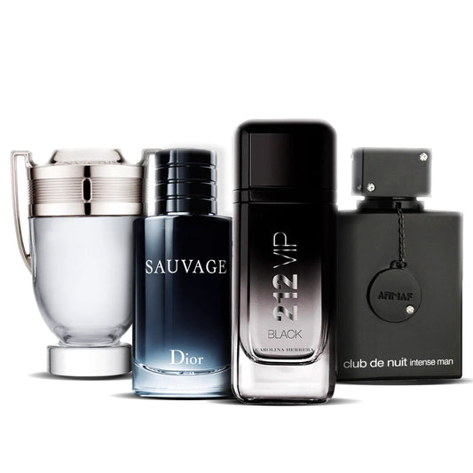 Set di 4 Profumi | One Million Royal + 212 VIP Men + Sauvage Dior + Versace Eros 100 ml
