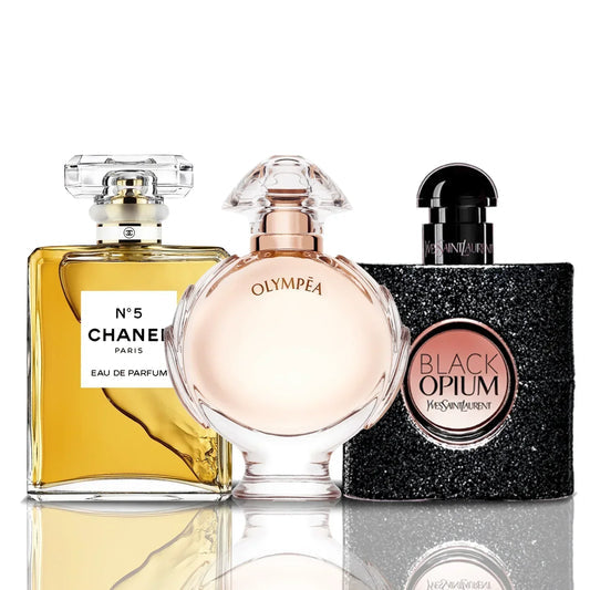Set di 3 Profumi | Chanel N°5 + Olympea + Black Opium