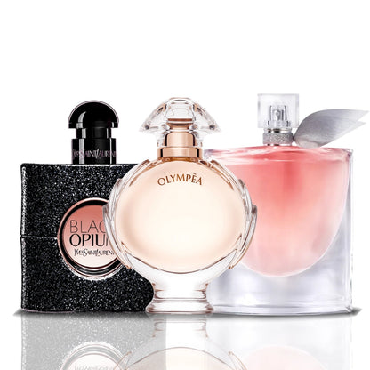 Set di 3 Profumi | Black Opium + Olympea + La Vie Est Belle 100 ml