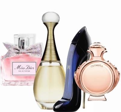 Set di 4 Profumi | Miss Dior + J'adore + Good Girl + Olympéa - 100 ml